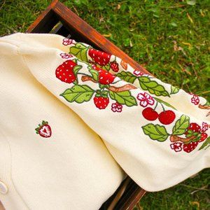 Carmico Strawberry Crème Cardigan